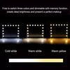 Large LED Bulbs Aluminium Hollywood Vanity Mirror With Lights Make Up Desk Stand