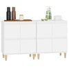 Gecheer Sideboard Book Cabinet Side Cabinet Set of 2 Kitchen Storage F0W3