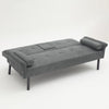 3 Seater Click Clack Sofa Bed Recliner Settee Couch Sofabed with Bloster Pillows