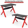 Ergonomic Computer Gaming Desk Workstation Racing Table w/Cup Headphone Holder