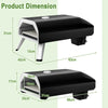 4kW Foldable Pizza Oven Maker Stainless Steel Gas Pizza Oven Outdoor Cooking