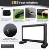 16FT Inflatable Projector Screen 16:9HD Outdoor Mega Movie Screen w/Air Blower