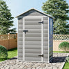 4x3 FT Plastic Outdoor Garden Storage Shed Bike Tools Bin Shed Lockable House