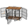 BingoPaw Heavy Duty Wooden Dog Crate Large Cage Puppy Kennel End Table Furniture
