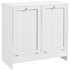 Tilt-out Laundry Storage Cabinet for Bathroom with 2 Hampers