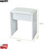 Modern Vanity Makeup Desk Dressing Table Set with LED Lights HD Mirror 6 Shelves