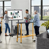 Mobile TV Cart Floor Stand Mount Height Adjustable Large Trolley for 32- 80'' TV