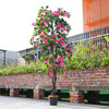 165cm Potted Artificial Azalea Flowers Tree Large Fake Plants In/Outdoor Garden