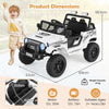 Battery Powered Electric Vehicle 12V Kids Ride on Truck Car-White