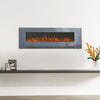LED Fireplace Media Wall Fire Wall Mounted / Standing Electric Heater 40-100in