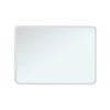 Bathroom Mirror Plain Rectangle Modern Frameless Wall Mounted Bevelled 500x700mm