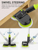 BIUBLE Cordless Electric Mop, Dual Spin Floor Cleaning Mop with LED