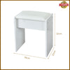 Dressing Table Makeup Desk With Mirror 10 LED Drawers Stool Vanity Set Bedroom