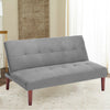 Upholstered Click Clack Sofa Bed Fabric Recliner Settee Couch Sofabed Sleeper UK