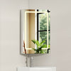 Smilesun Wall-Mounted Corner LED Bathroom Cabinet w/Mirror Door&Shelve 29*40*60