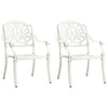 3 Piece Bistro Set Cast Aluminium White