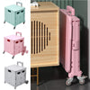 Shopping Trolley Foldable Market Luggage Storage Basket Cart Crate Case On Wheel