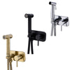 Brass Concealed Mixer Handheld Bidet Diaper Sprayer Toilet Set Seat Attachment