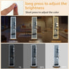 360° Swivel Jewelry Cabinet Lockable Standing Jewelry Armoire w/LED lights