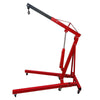 Red Garage 1 Ton Folding Engine Crane Stand Hydraulic Hoist Lift Jack Movable