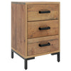 Bedside Cabinet Brown 36x30x54 cm Solid Pinewood