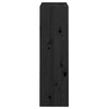 Book Cabinet/Room Divider Black 60x30x103.5 Solid Wood Pine R2P0