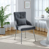Upholstered Leisure Sofa Chair Velvet Armless Accent Chair Ergonomic Backrest UK