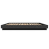 Bulliing Bed Frame with Black 180x200 King Engineered Wood,Platform Bed Y4B8