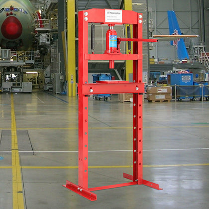 12 Ton Hydraulic Floor Stand Bearing Press Workshop Garage Jack Stand with Pump