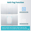Large Bathroom Mirror Cabinet 1000x600 with LED Demister Shaver Socket 3 Colors