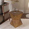 Retro Twist Side Table Industrial Accent Tea Coffee Plant Stand Concrete Effect