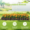 Rectangular Plant Container Elevated Planting Bed with 2 Planter Boxes-Natural