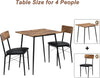 ModernLuxe Kitchen Furniture Dining Set Solid Metal Legs PU Leather Seating