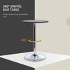 Tall Bistro Pub Bar Table Unit Home Kitchen Dining Cafe Desk Swivel Tabletop