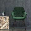 1/2/4/6x Dining Chairs Lounge Kitchen Backrest Living Room Armchair Velvet Metal