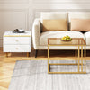 Square Coffee Tables, Set of 2 End Table, Nesting Tables with 2 Storage Drawers