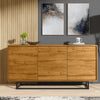 160cm Loft Retro Industrial Sideboard I Vintage Oak TV Unit Cabinet Cupboard