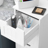 Bathroom Drawers | White 4 Drawer Storage Cabinet Unit Free Standing Wooden