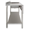 Commercial Sink Stainless Steel Catering Kitchen Single Bowl 1.0 Unit LH Drainer
