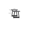 2x Industrial Steel Table Legs Stand Feet Trapezium X A Sandglass Shape Frame UK