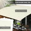 3 x 4 m Outdoor Pergola Gazebo Sun Shade Shelter w/ Metal Frame for Garden Patio
