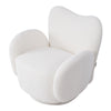 Teddy Velvet Single Swivel Cuddle Chair Accent Armchair Padded Seat Leisure Sofa