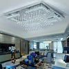 20-100cm Flush Mount Modern Square Ceiling Chandelier Crystal Light Lamp Pendant