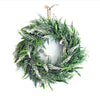 Artificial Topiary Wreath Lavender Fake Flower Leaf Door Hanging Garland Decor