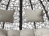 Hanging Cocoon Egg Chair Garden Swing 2 Person Hammock Removable Cushions !!!