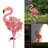 Solar Powered LED Flamingo Flowers Stake Light Outdoor Garden Yard Lawn Ornament