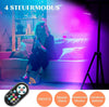 U`King 4 Pack RGB 36 LED Stage Lights with Bag, 72W LED Par Can Light with