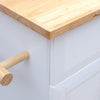 Kitchen Storage Trolley Cart Rolling Island Shelves Cabinet Breakfast Bar Table