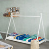 Solid Wood Kid House Bed Frame Single Bed Treehouse Toddler Child Floor Bedframe
