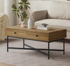 Vasagle Coffee Table with 2 drawers Wooden 28-4-3